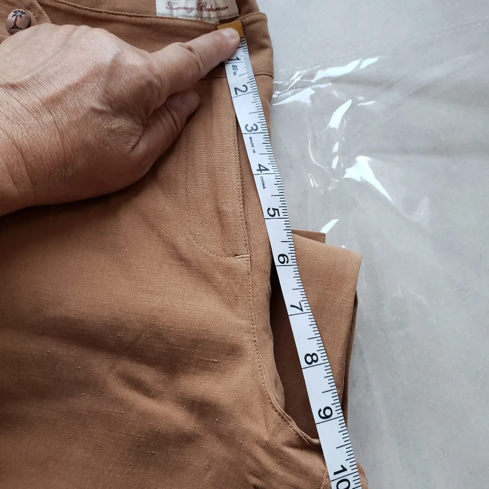 Tommy Bahama Tan Cropped Pants Sz 10 EUC - Picture 11 of 11